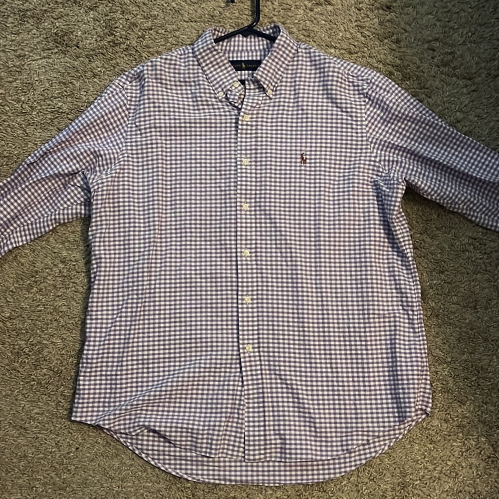 Ralph Lauren Long sleeve button down dress shirt.